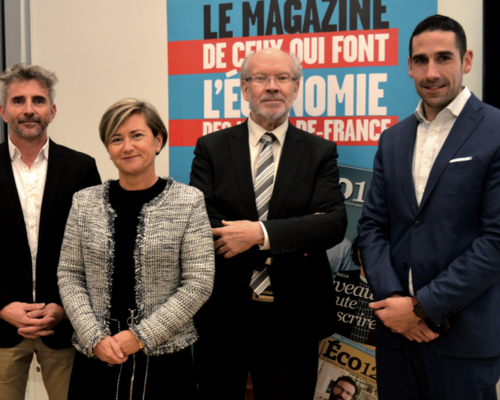 Stéphane Meuric (Transalley), Florence Sanson (CarStudio), André Tordeux (Genoscreen) et Régis Lemoine (BPIfrance)