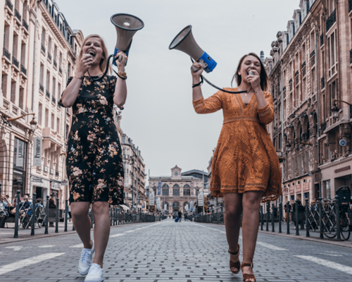 Aurélie Tirloy, à gauche, et Mathilde Tanfin, à droite.